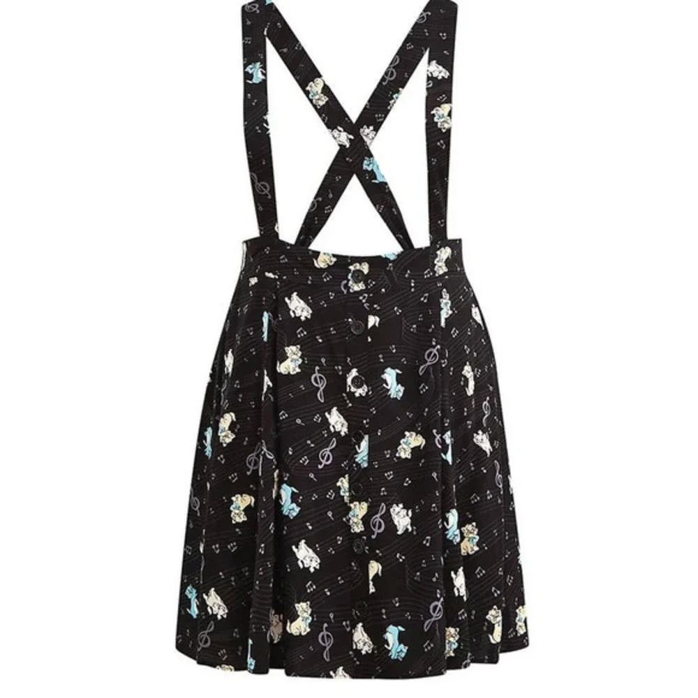 Torrid‎ Disney Aristocats Mini Challis Music Notes Skirtall Skirt w/Pockets 5X